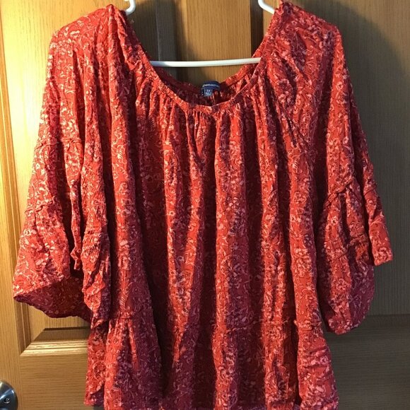 Red Democracy Blouse - Picture 1 of 2